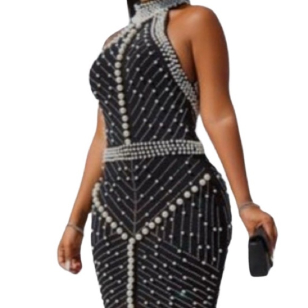 NWT house of DS Black Bodycon Dress XXL